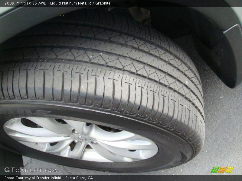 Liquid Platinum Metallic / Graphite 2009 Infiniti FX 35 AWD