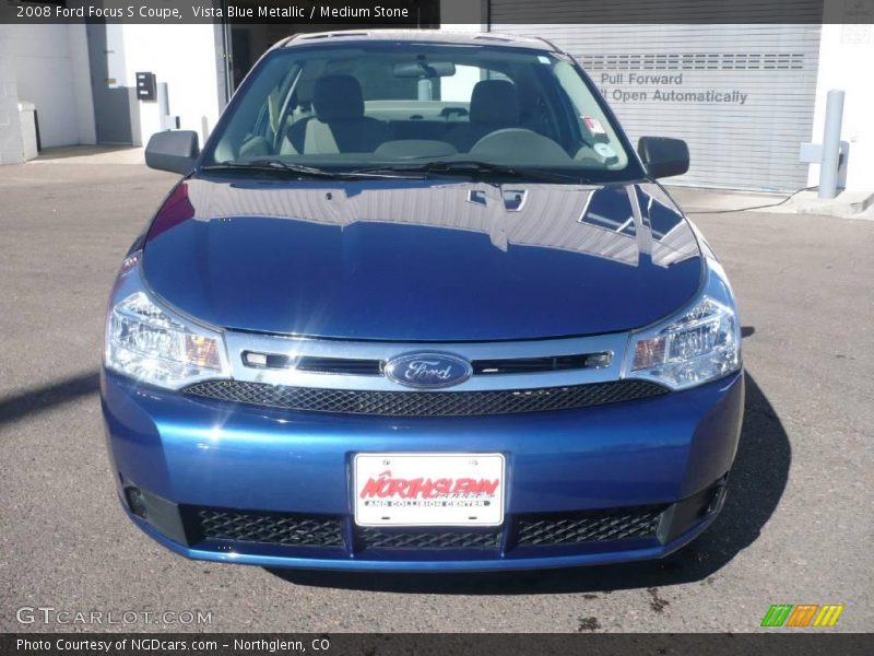 Vista Blue Metallic / Medium Stone 2008 Ford Focus S Coupe