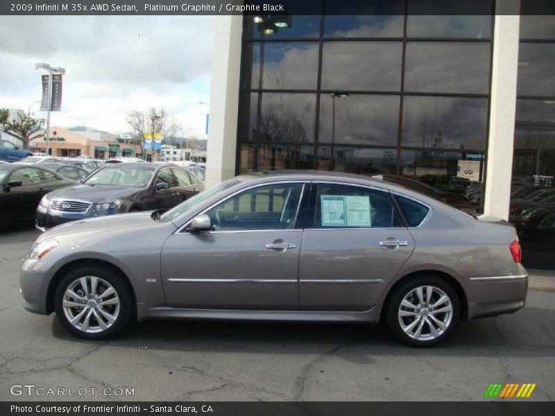 Platinum Graphite / Graphite Black 2009 Infiniti M 35x AWD Sedan