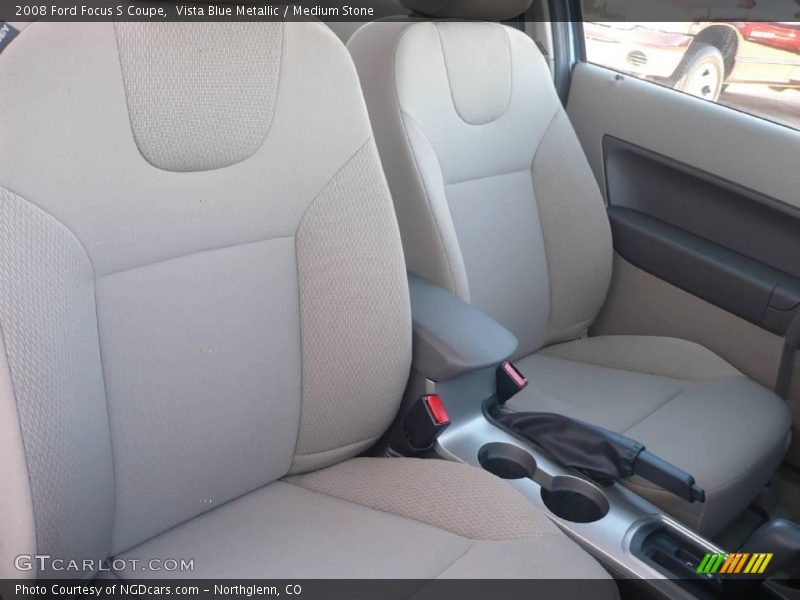 Vista Blue Metallic / Medium Stone 2008 Ford Focus S Coupe