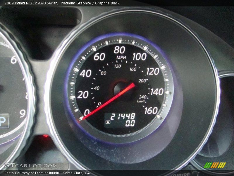 Platinum Graphite / Graphite Black 2009 Infiniti M 35x AWD Sedan