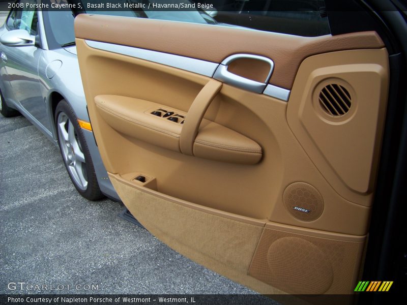 Basalt Black Metallic / Havanna/Sand Beige 2008 Porsche Cayenne S