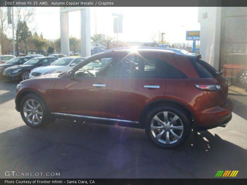 Autumn Copper Metallic / Graphite 2007 Infiniti FX 35 AWD