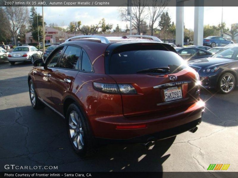Autumn Copper Metallic / Graphite 2007 Infiniti FX 35 AWD