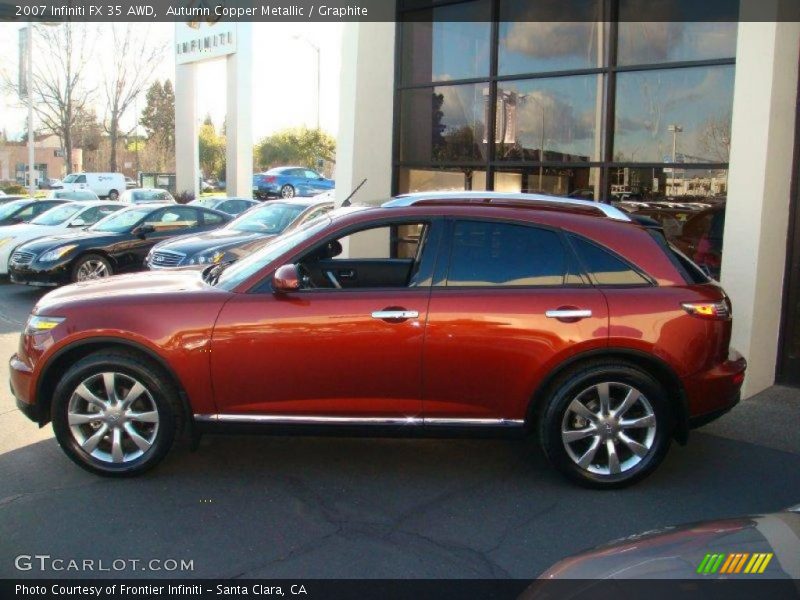 Autumn Copper Metallic / Graphite 2007 Infiniti FX 35 AWD