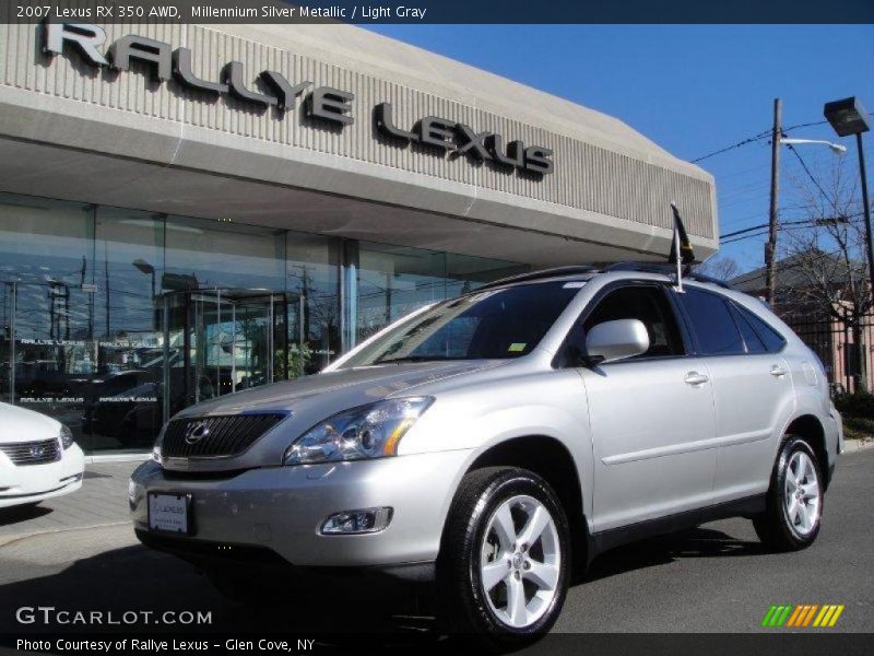 Millennium Silver Metallic / Light Gray 2007 Lexus RX 350 AWD