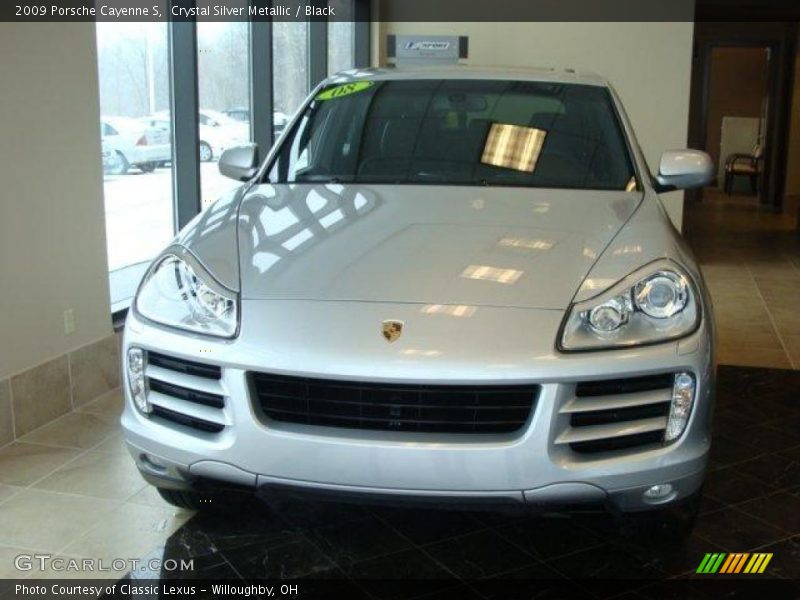 Crystal Silver Metallic / Black 2009 Porsche Cayenne S