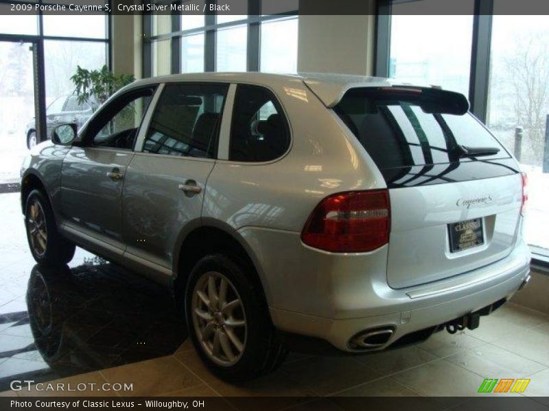 Crystal Silver Metallic / Black 2009 Porsche Cayenne S