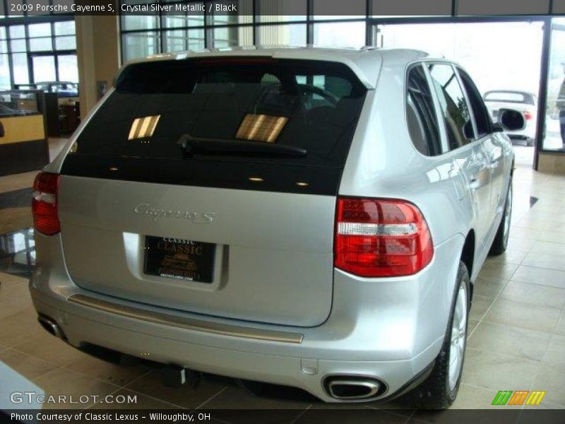 Crystal Silver Metallic / Black 2009 Porsche Cayenne S