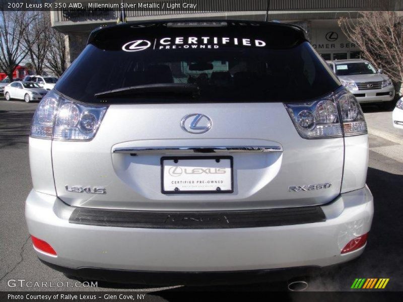 Millennium Silver Metallic / Light Gray 2007 Lexus RX 350 AWD