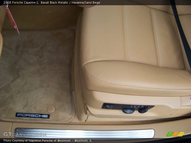 Basalt Black Metallic / Havanna/Sand Beige 2008 Porsche Cayenne S