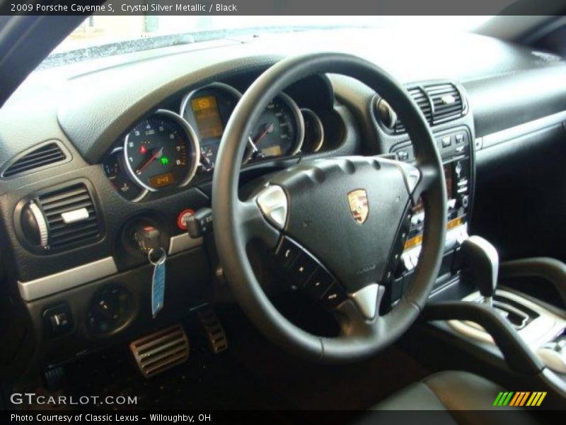 Crystal Silver Metallic / Black 2009 Porsche Cayenne S
