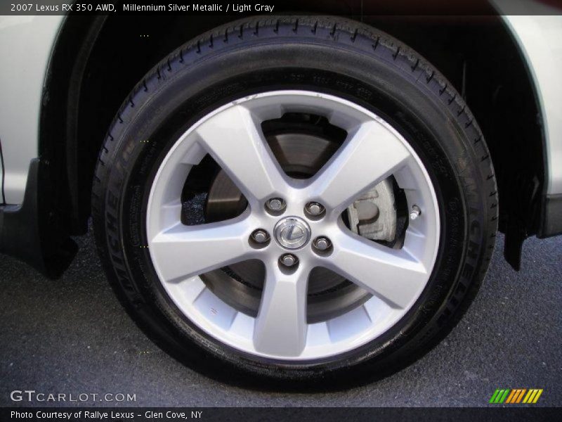 Millennium Silver Metallic / Light Gray 2007 Lexus RX 350 AWD