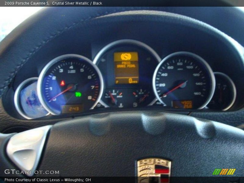 Crystal Silver Metallic / Black 2009 Porsche Cayenne S