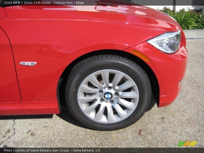 Crimson Red / Beige 2009 BMW 3 Series 328i Sedan
