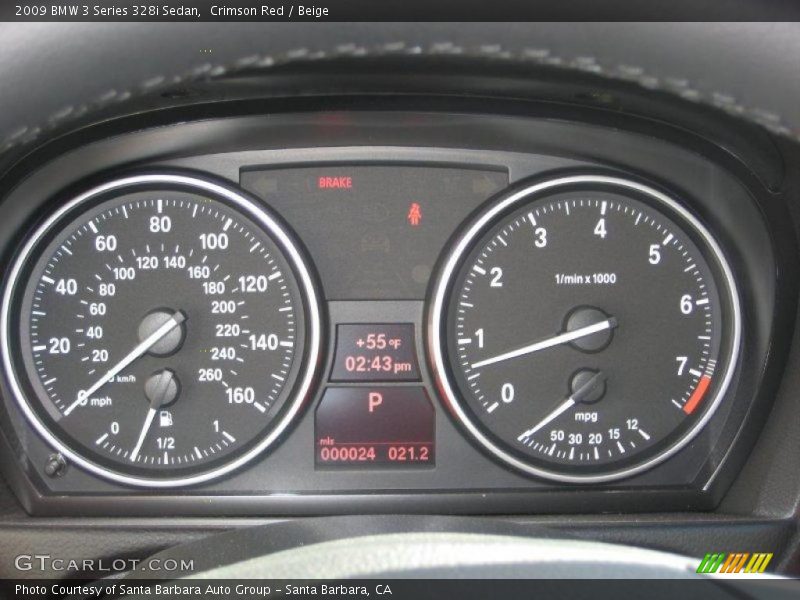 Crimson Red / Beige 2009 BMW 3 Series 328i Sedan