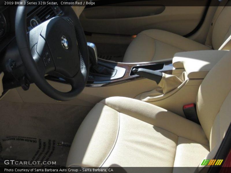Crimson Red / Beige 2009 BMW 3 Series 328i Sedan