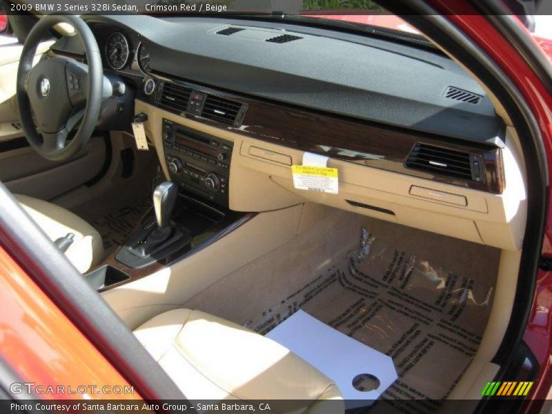 Crimson Red / Beige 2009 BMW 3 Series 328i Sedan