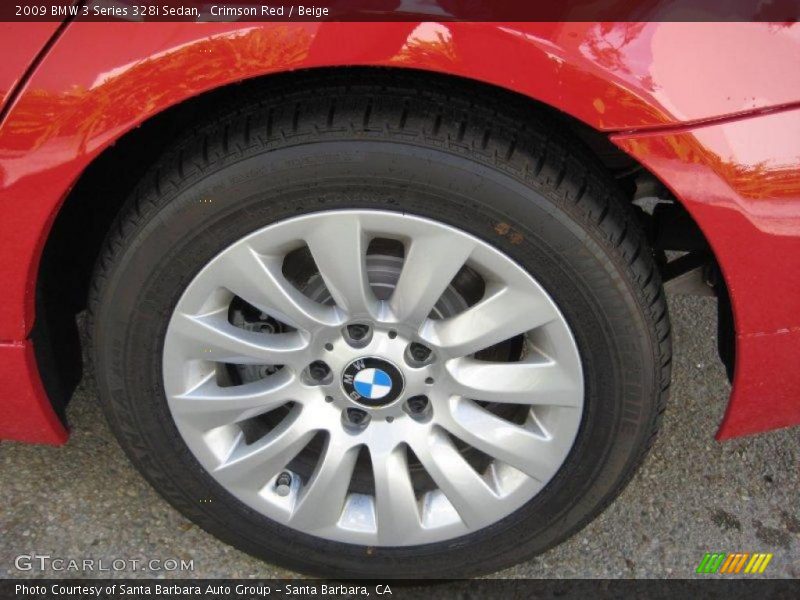 Crimson Red / Beige 2009 BMW 3 Series 328i Sedan