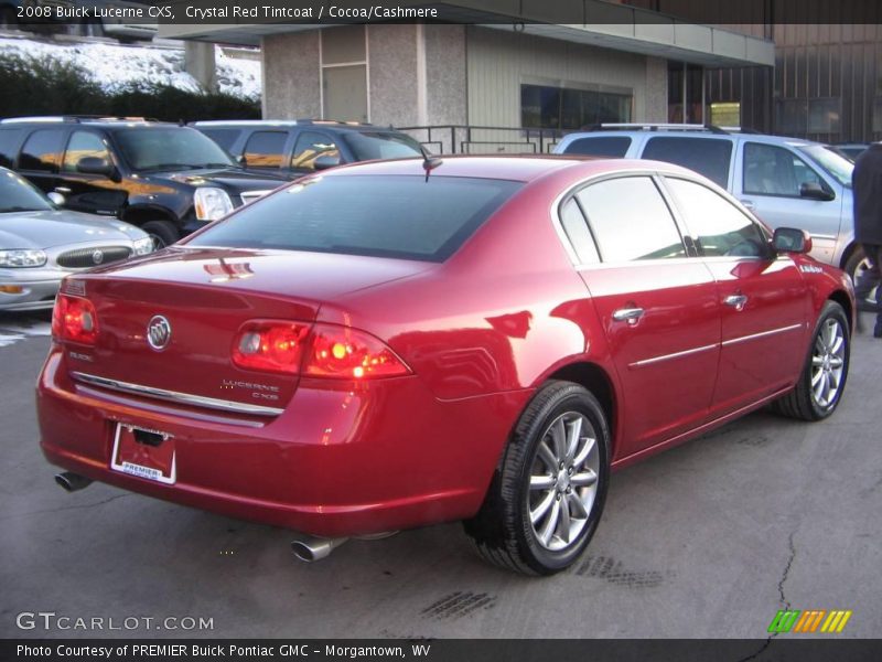 Crystal Red Tintcoat / Cocoa/Cashmere 2008 Buick Lucerne CXS