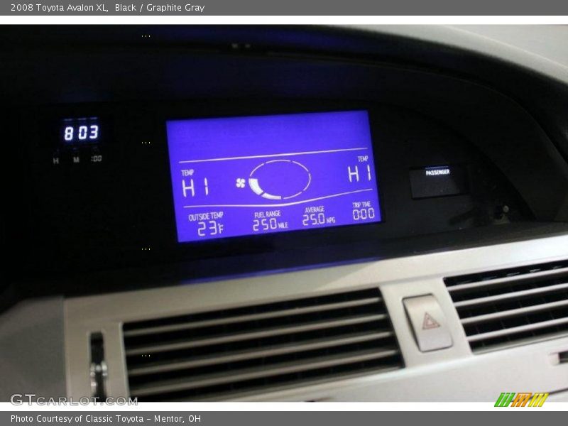 Black / Graphite Gray 2008 Toyota Avalon XL