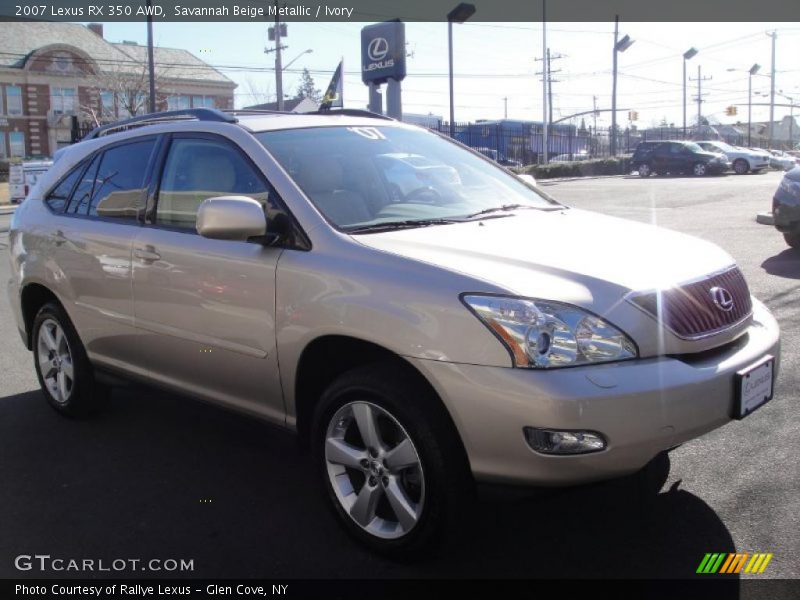 Savannah Beige Metallic / Ivory 2007 Lexus RX 350 AWD