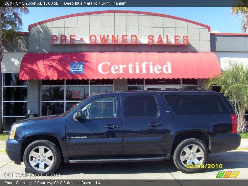 Deep Blue Metallic / Light Titanium 2007 GMC Yukon XL 1500 SLT