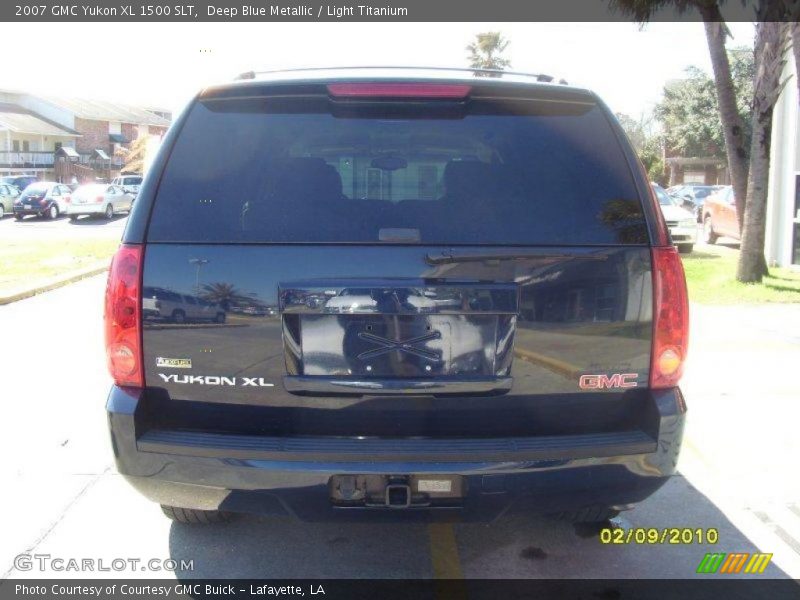 Deep Blue Metallic / Light Titanium 2007 GMC Yukon XL 1500 SLT