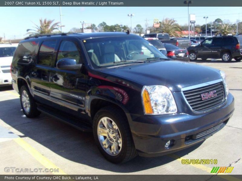 Deep Blue Metallic / Light Titanium 2007 GMC Yukon XL 1500 SLT