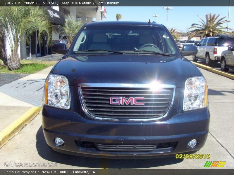 Deep Blue Metallic / Light Titanium 2007 GMC Yukon XL 1500 SLT