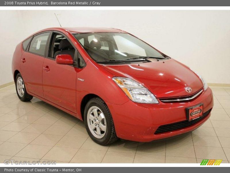 Barcelona Red Metallic / Gray 2008 Toyota Prius Hybrid