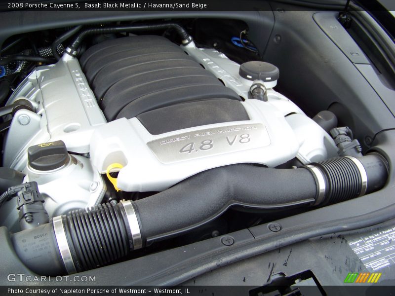 Basalt Black Metallic / Havanna/Sand Beige 2008 Porsche Cayenne S