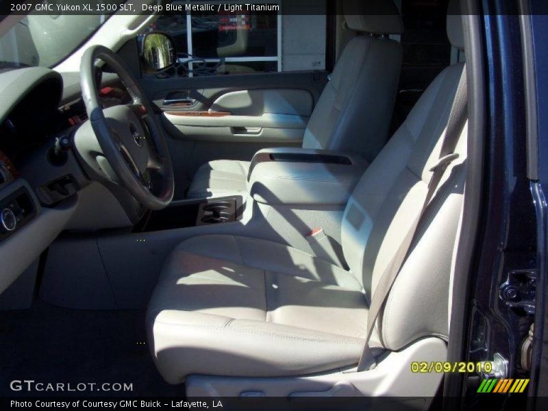 Deep Blue Metallic / Light Titanium 2007 GMC Yukon XL 1500 SLT
