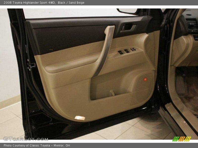 Black / Sand Beige 2008 Toyota Highlander Sport 4WD