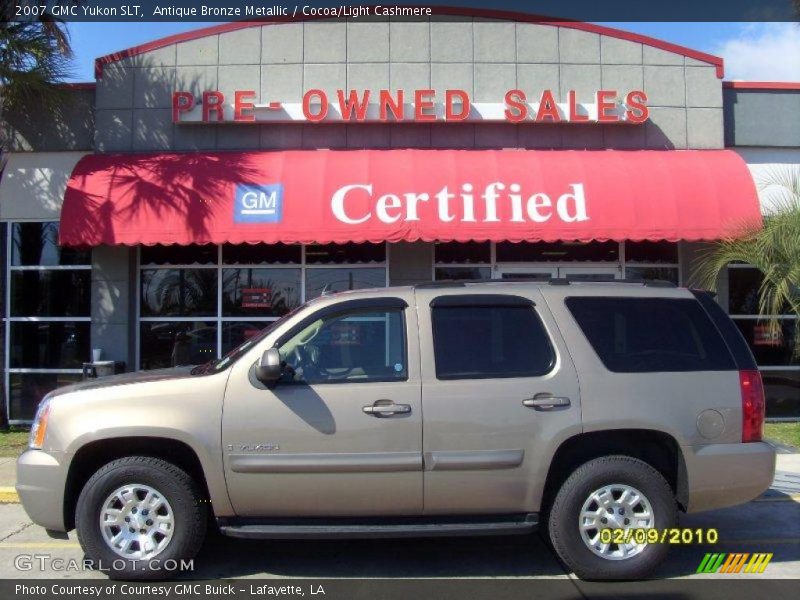 Antique Bronze Metallic / Cocoa/Light Cashmere 2007 GMC Yukon SLT