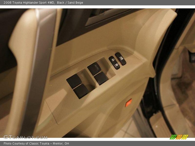 Black / Sand Beige 2008 Toyota Highlander Sport 4WD