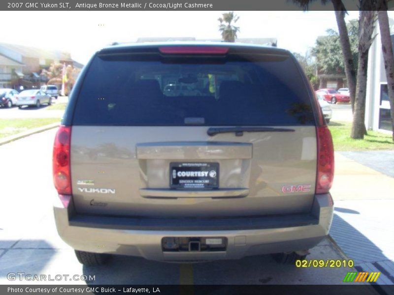 Antique Bronze Metallic / Cocoa/Light Cashmere 2007 GMC Yukon SLT