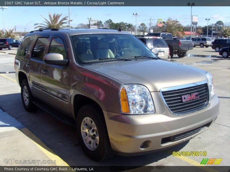 Antique Bronze Metallic / Cocoa/Light Cashmere 2007 GMC Yukon SLT