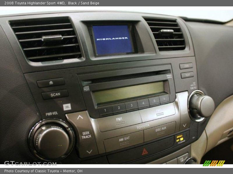 Black / Sand Beige 2008 Toyota Highlander Sport 4WD