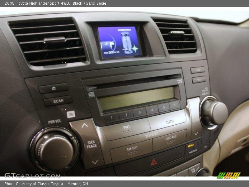 Black / Sand Beige 2008 Toyota Highlander Sport 4WD
