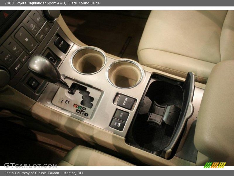 Black / Sand Beige 2008 Toyota Highlander Sport 4WD