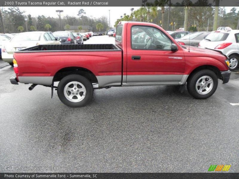 Radiant Red / Charcoal 2003 Toyota Tacoma Regular Cab