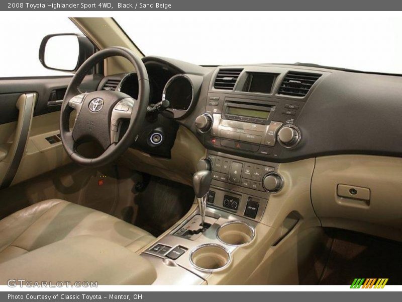 Black / Sand Beige 2008 Toyota Highlander Sport 4WD