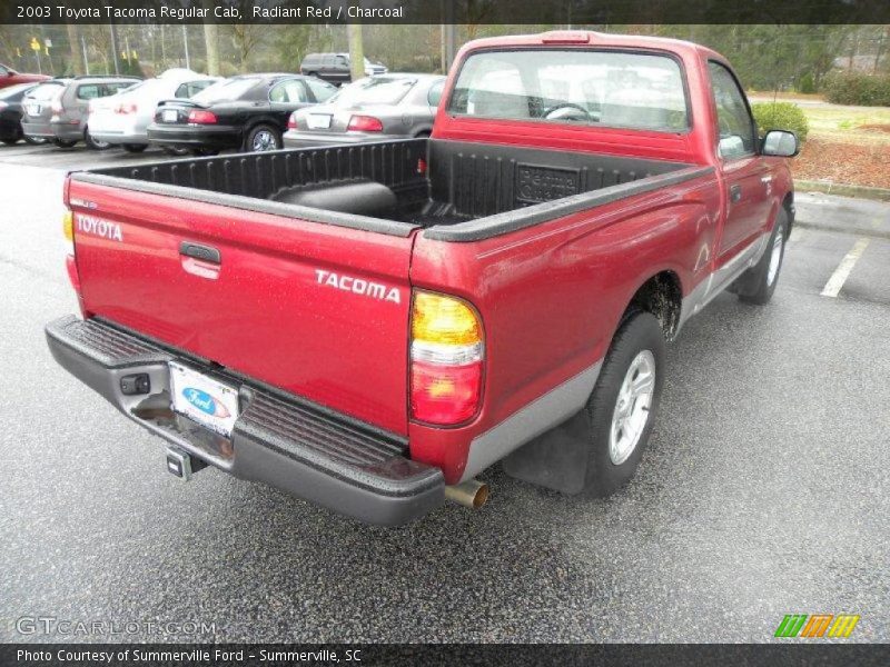 Radiant Red / Charcoal 2003 Toyota Tacoma Regular Cab