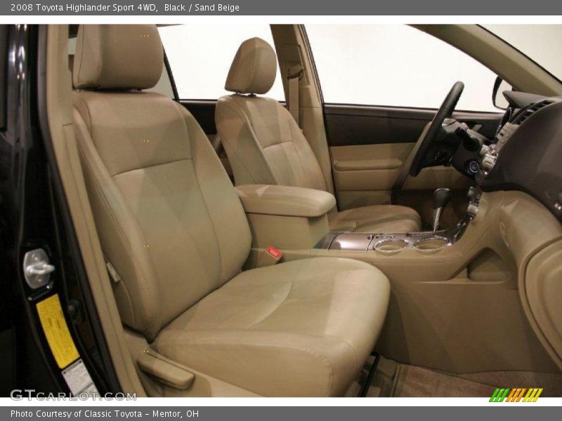 Black / Sand Beige 2008 Toyota Highlander Sport 4WD