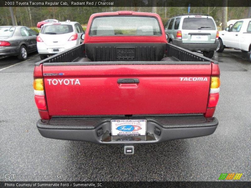 Radiant Red / Charcoal 2003 Toyota Tacoma Regular Cab