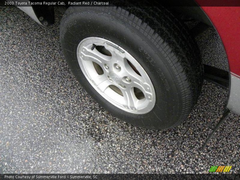 Radiant Red / Charcoal 2003 Toyota Tacoma Regular Cab