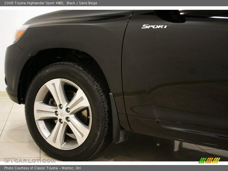 Black / Sand Beige 2008 Toyota Highlander Sport 4WD