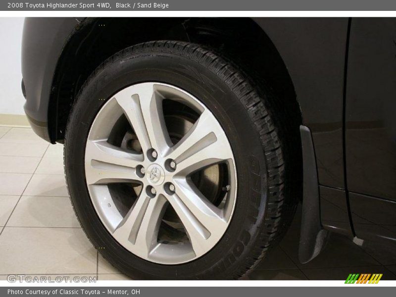 Black / Sand Beige 2008 Toyota Highlander Sport 4WD