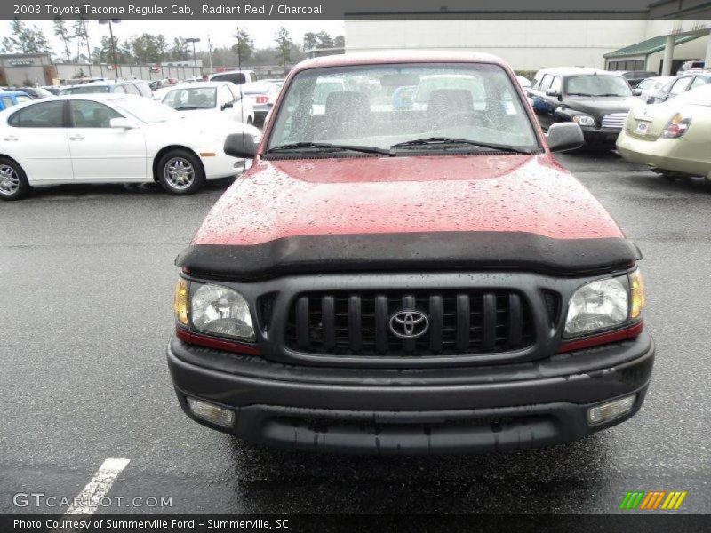 Radiant Red / Charcoal 2003 Toyota Tacoma Regular Cab